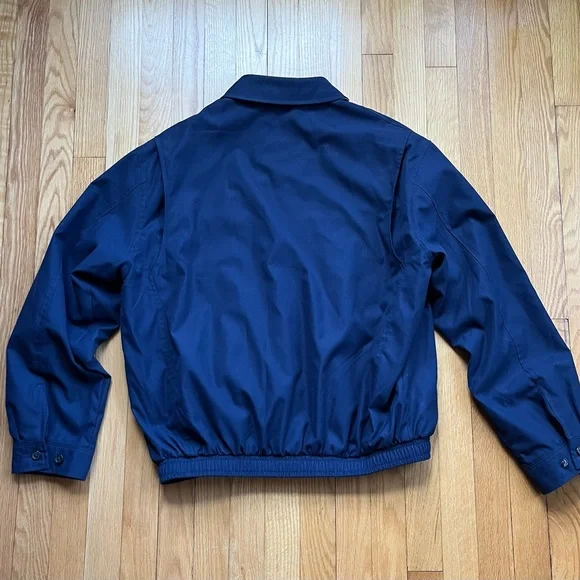 Polo Ralph Lauren Men's Harrington Full Zip Lined Jacket Medium Blue Solid - Picture 9 of 10